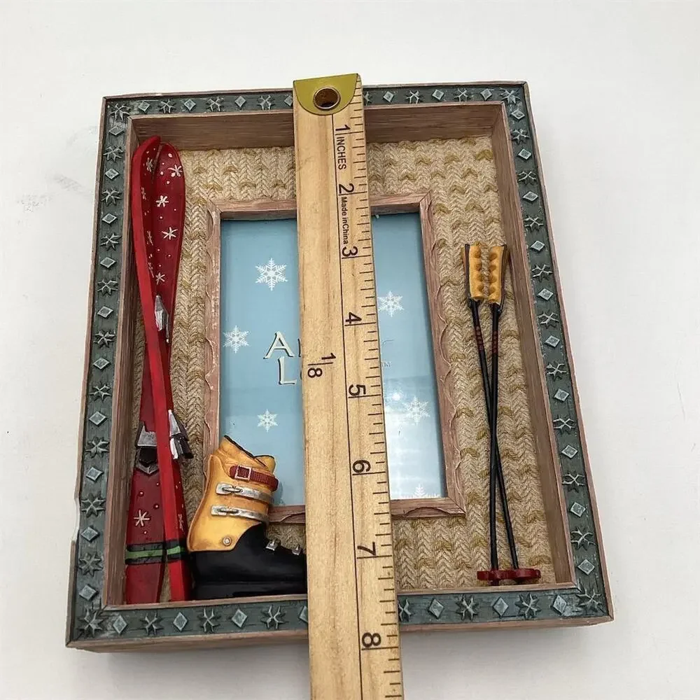 3D Ski Theme Picture Frame 3.5x5